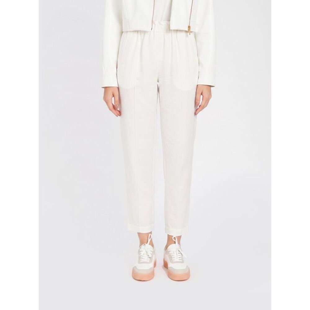 Twinset U&B Women Linen Blend Slim Fit Trousers Twinset U&B